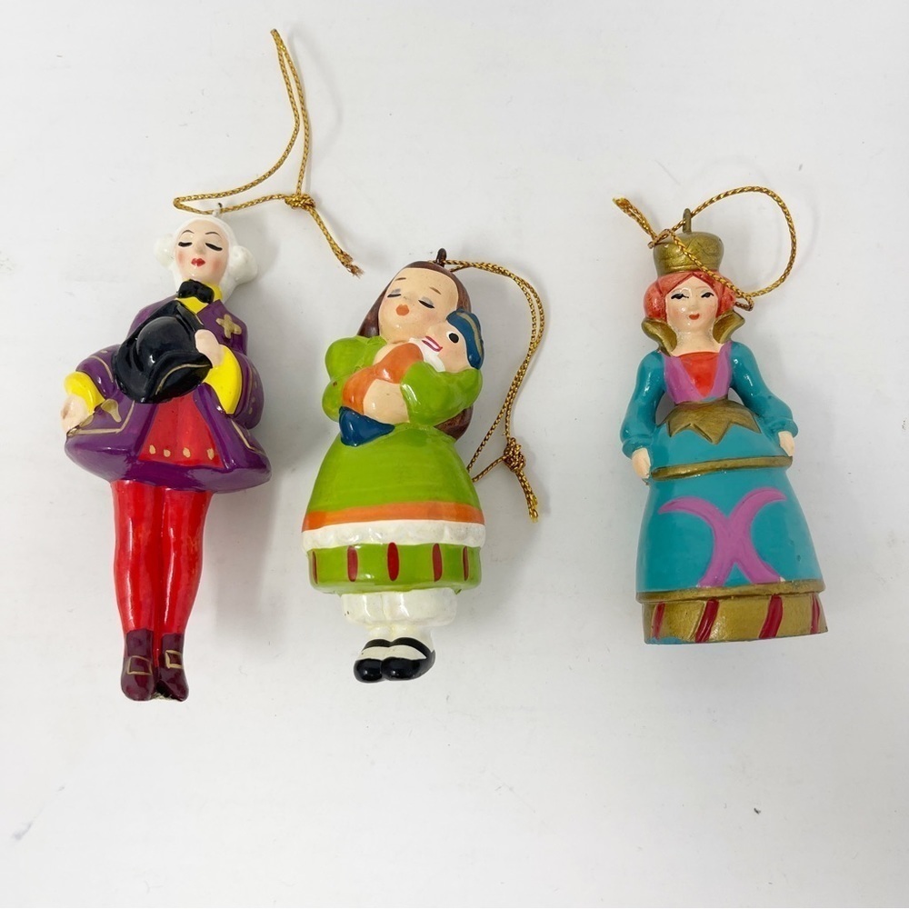 UNIEBOEK VTG Christmas Ornament NUTCRACKER Suite Made In‎ Korea Lot 3 Clara Set